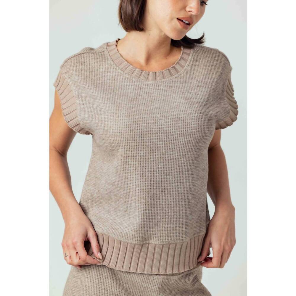 NEW SUNDAYS thermal maeve top in fawn